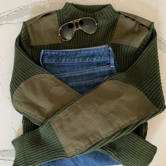 Mitts Nitts Other - USMC Wooly Pully Crewneck Olive Sweater 42